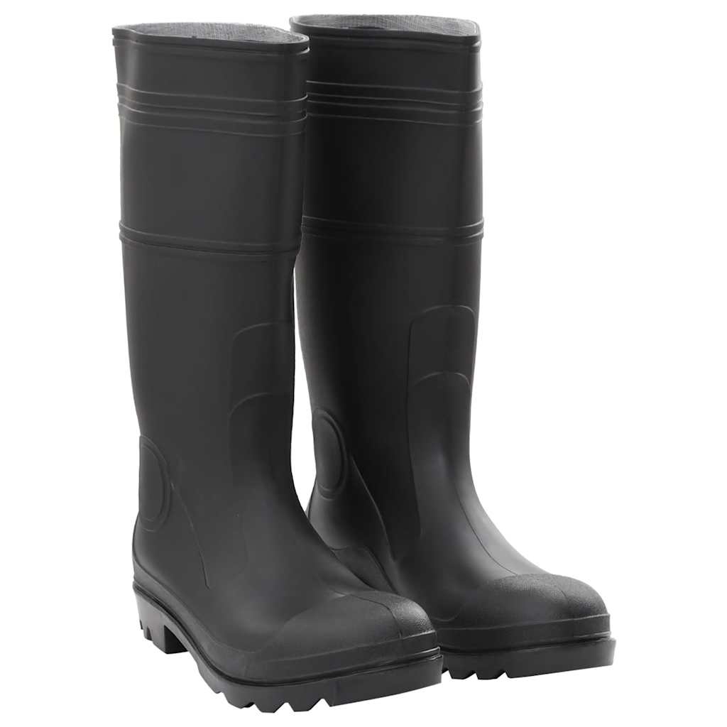 VidaXL Regenstiefel Größe 45 PVC schwarz