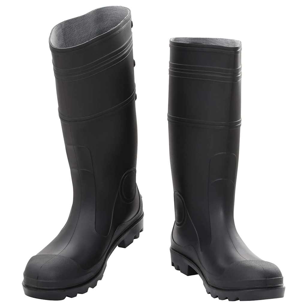 VidaXL Regenstiefel Größe 45 PVC schwarz