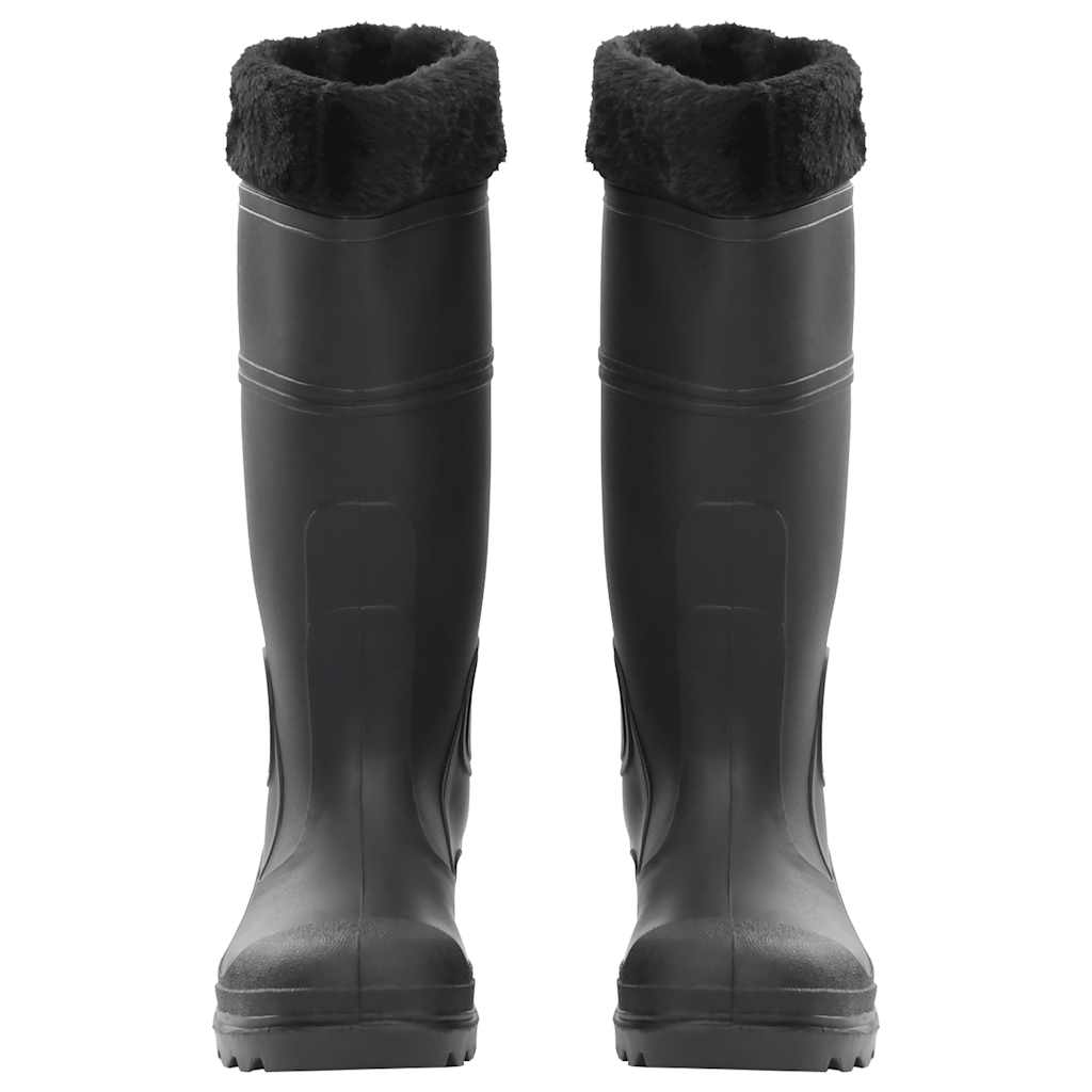 Vidaxl regenlaarzen met verwijderbare sokken maat 40 pvc zwart