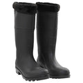 VidaXL Regenstiefel mit herausnehmbaren Socken, Größe 45, PVC, Schwarz