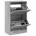 Vidaxx Schuhschrank 60x34x96,5 cm sauber geschnittenes Holzgrau Sonoma Eiche Farbe