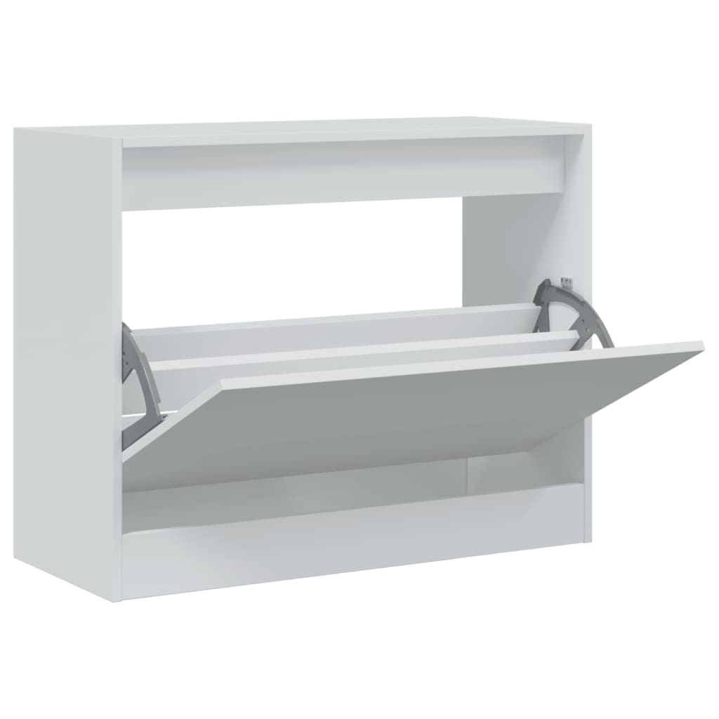 VIDAXL -Schuhschrank 80x34x63 cm ordentliches Holz weiß