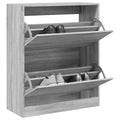 Vidaxx Schuhschrank 80x34x96,5 cm Schnitt Holzgrau Sonoma Eiche Farbe