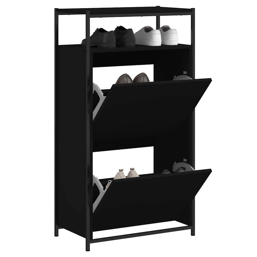 Vidaxx Schuhschrank 60x34x112 cm eigentiertes Holzschwarz