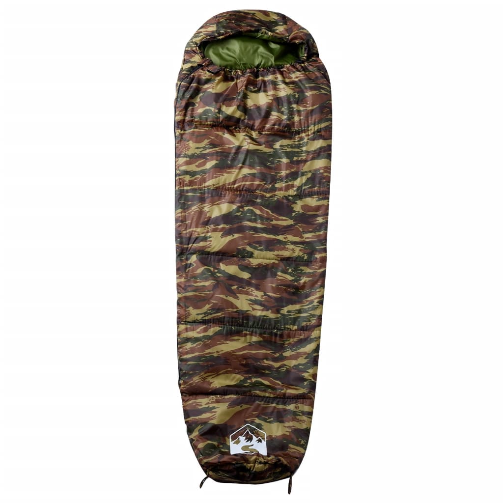 VidaXL Mumienschlafsack für Erwachsene, Camping, 3 Jahreszeiten