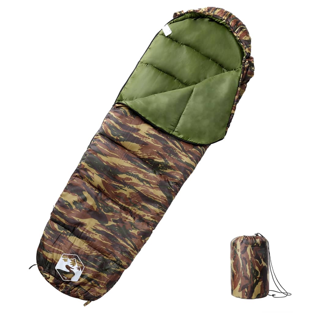 VidaXL Mumienschlafsack für Erwachsene, Camping, 3 Jahreszeiten