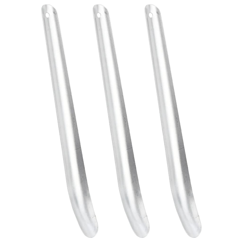 VidaXL Pferdeschweißabstreifer, 3-teilig, Aluminium, silberfarben