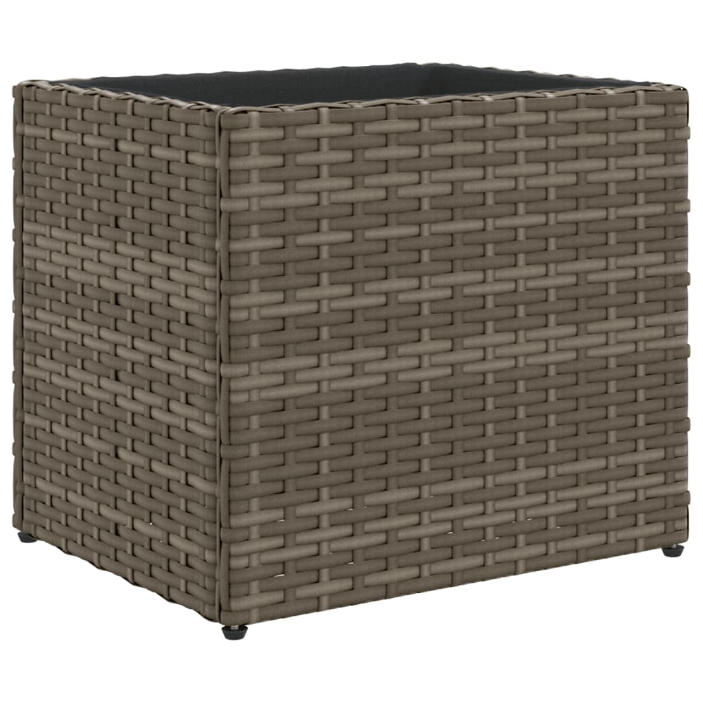 VidaXL Pflanzkübel 36x30x32 cm Polyrattan Grau