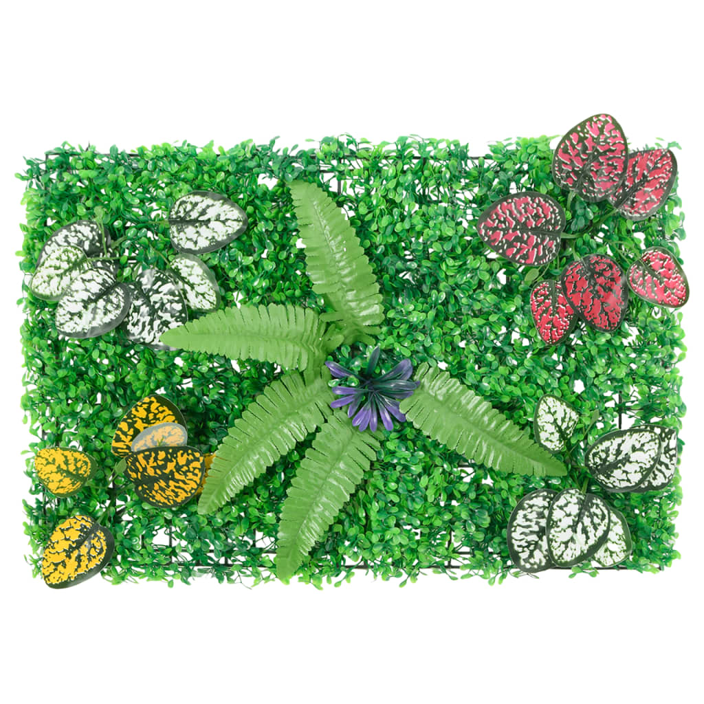 VidaXL Zaun mit künstlichen Pflanzen, 6 Stück, 40 x 60 cm, Grün