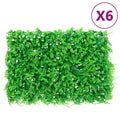 Vidaxl hek met kunstvarenblad 6 st 40x60 cm groen
