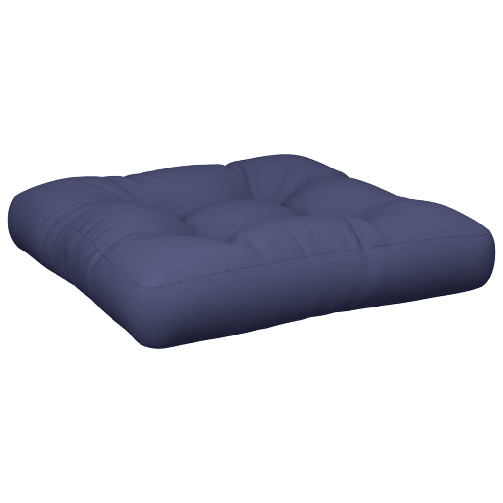 Vidaxl palletkussen 50x50x12 cm stof marineblauw