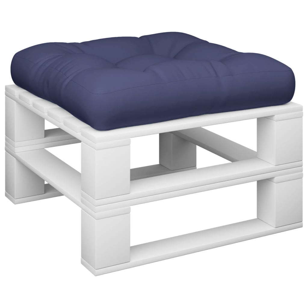 Vidaxl palletkussen 50x50x12 cm stof marineblauw