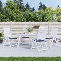 Vidaxl palletkussens 4 st 40x40x4 cm oxford stof marineblauw
