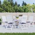Vidaxl palletkussens 6 st 50x50x4 cm oxford stof marineblauw