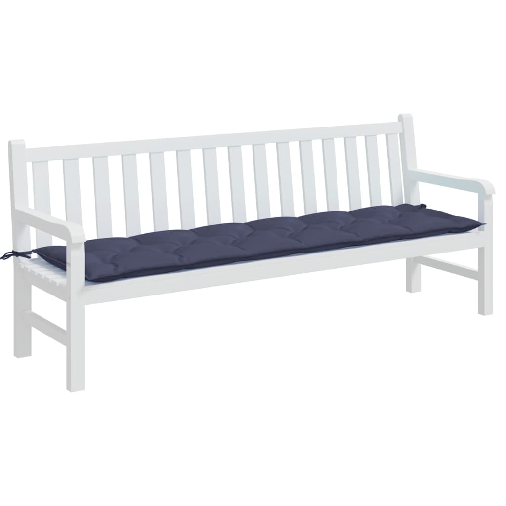 VidaXL Gartenbankkissen 200x50x7 cm Oxford-Gewebe Marineblau