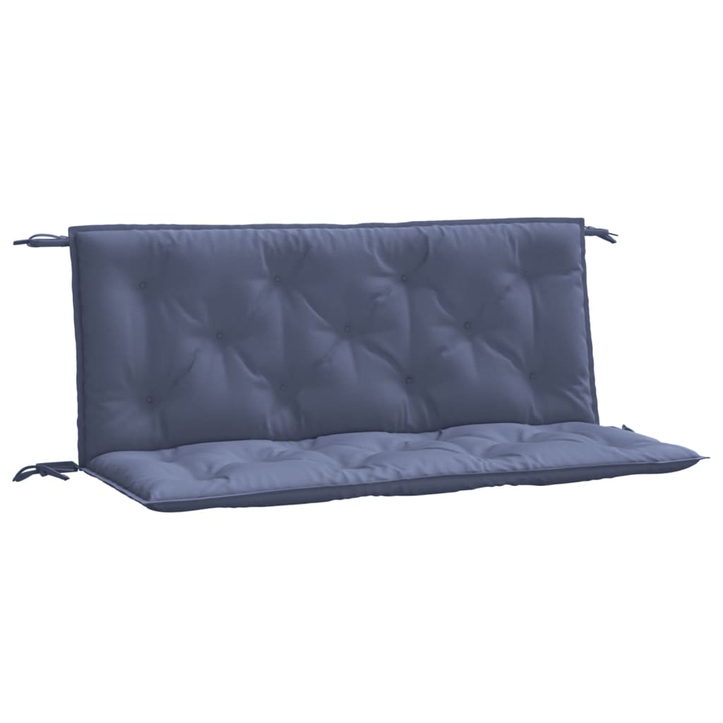 VidaXL Gartenbankkissen, 2 Stück, 120 x 50 x 7 cm, Oxford-Gewebe, Marineblau
