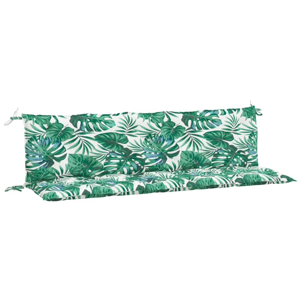 VidaXL Gartenbankkissen 2 Stcs 180x50x7 cm Oxford Stoffblattmuster