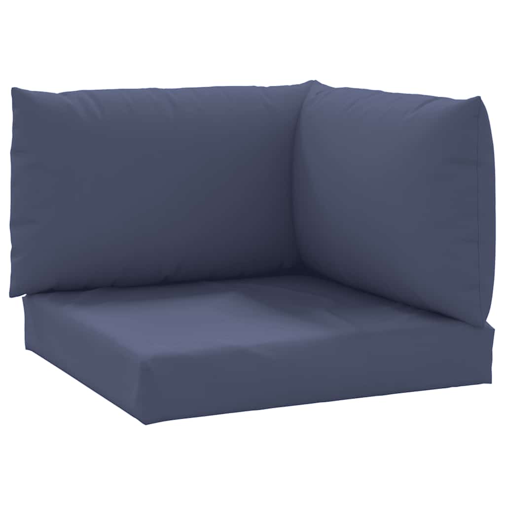 VidaXL Palettenkissen, 3-teilig, Oxford-Gewebe, marineblau