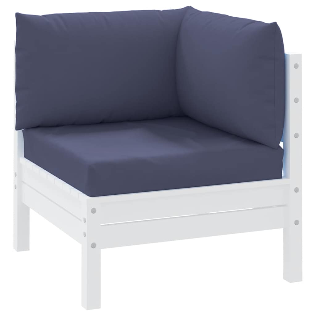 VidaXL Palettenkissen, 3-teilig, Oxford-Gewebe, marineblau