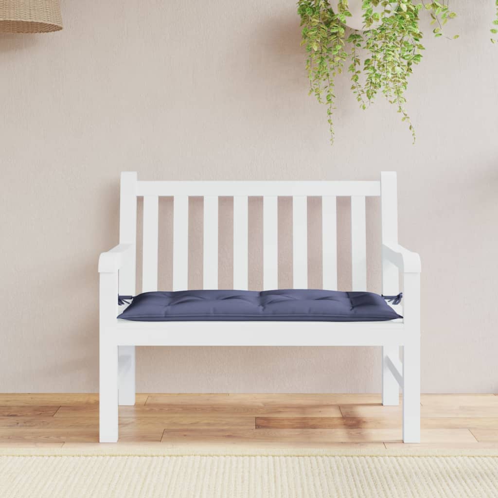 VidaXL Gartenbankkissen 110x50x7 cm Oxford-Gewebe Marineblau