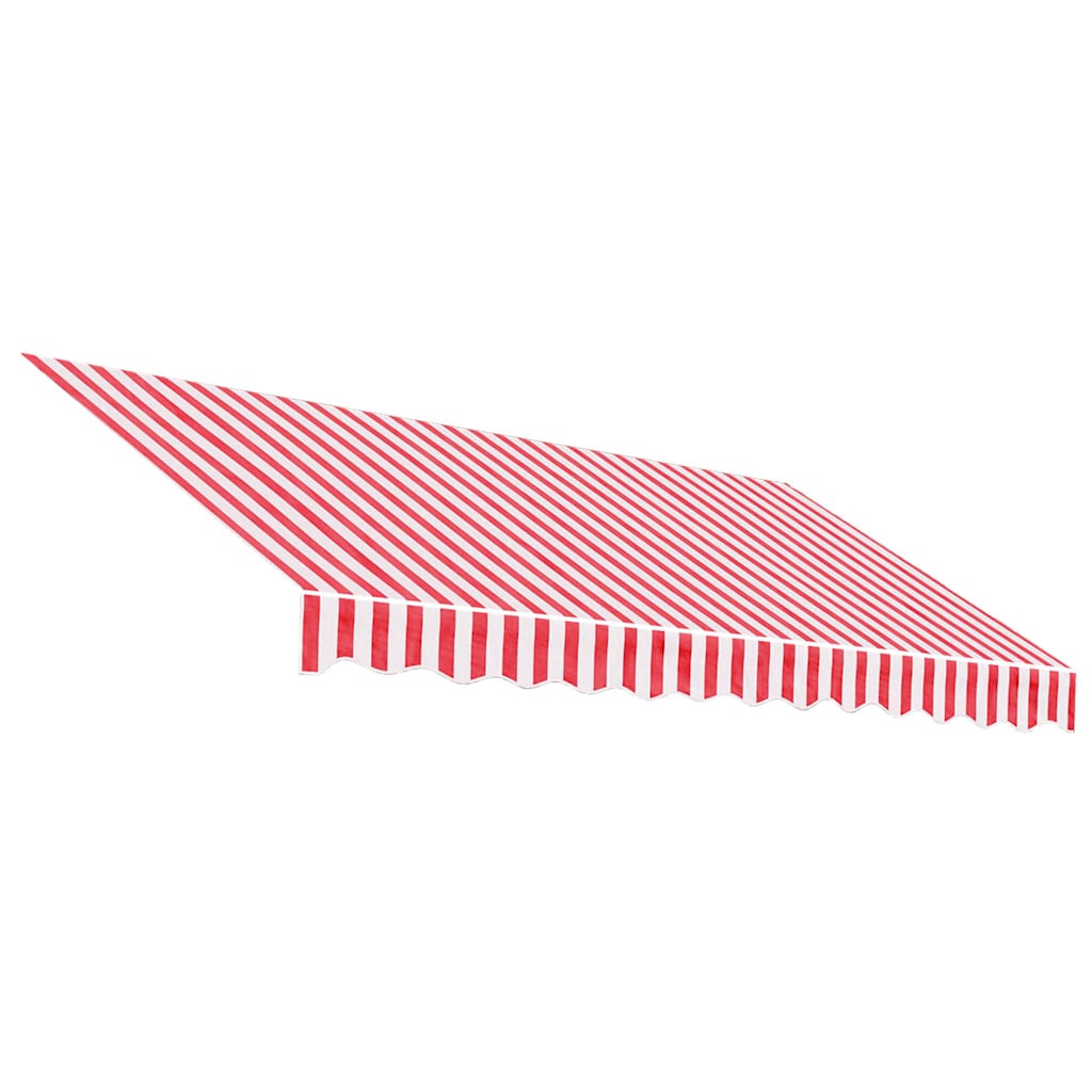 VidaXL Ersatzmarkisenstoff, gestreift, 3 x 2,5 m, rot-weiß
