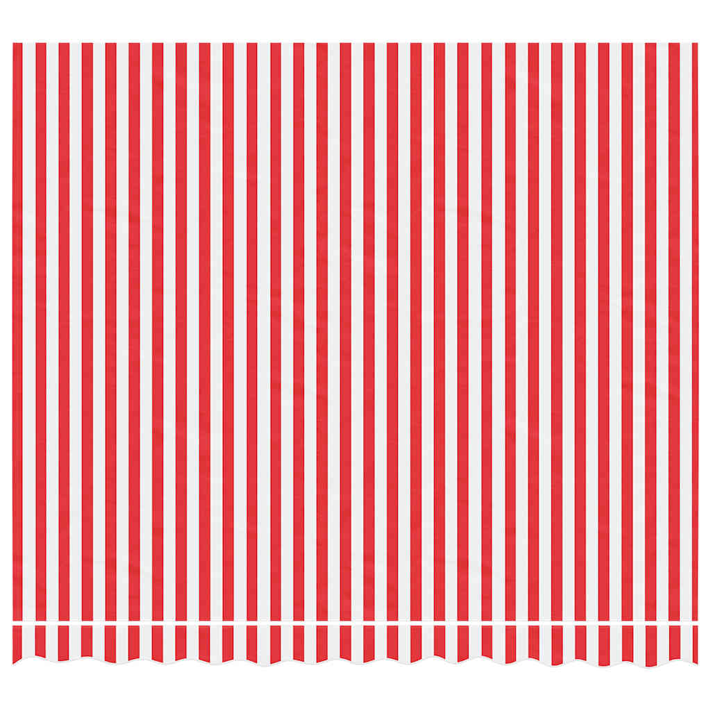 VidaXL Ersatzmarkisenstoff, gestreift, 3 x 2,5 m, rot-weiß