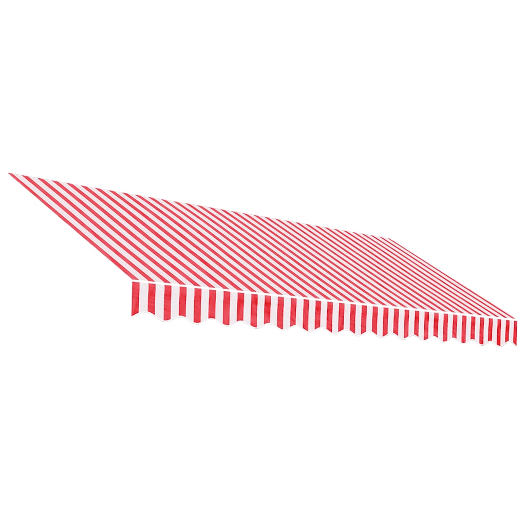 VidaXL Ersatzmarkisenstoff, gestreift, 3,5 x 2,5 m, rot-weiß