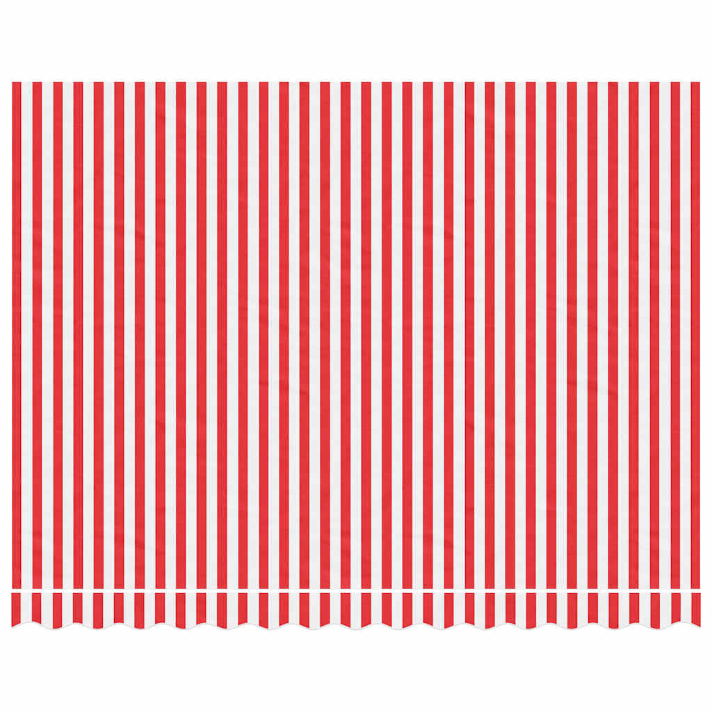 VidaXL Ersatzmarkisenstoff, gestreift, 3,5 x 2,5 m, rot-weiß