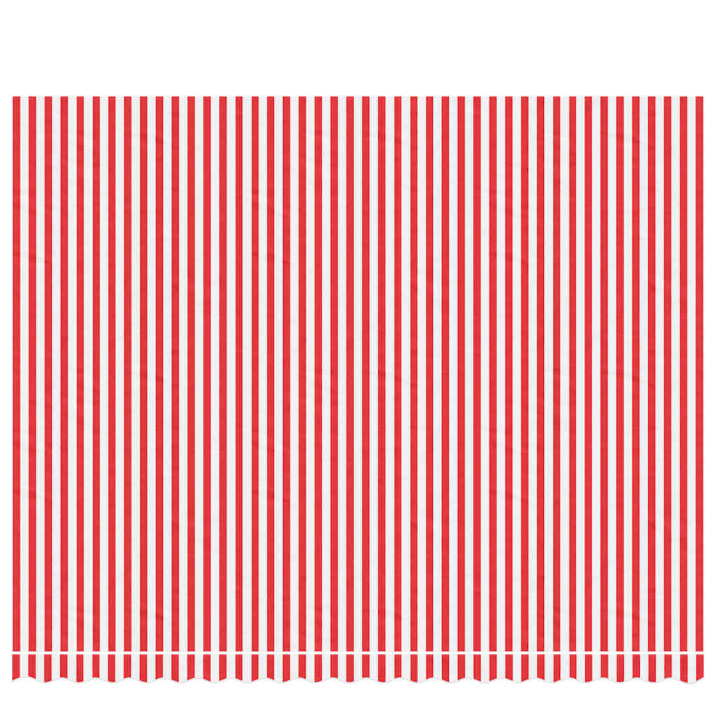 Vidaxl vervangingsdoek voor luifel gestreept 4,5x3,5 m rood en wit