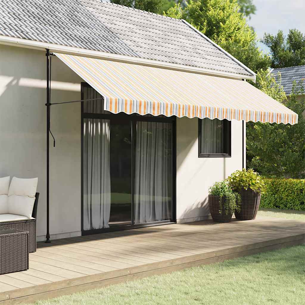 VidaXL Ersatzmarkisenstoff, gestreift, 4,5 x 3,5 m, mehrfarbig
