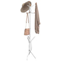 VidaXL Garderobenständer 176 cm, pulverbeschichtetes Eisen, Weiß