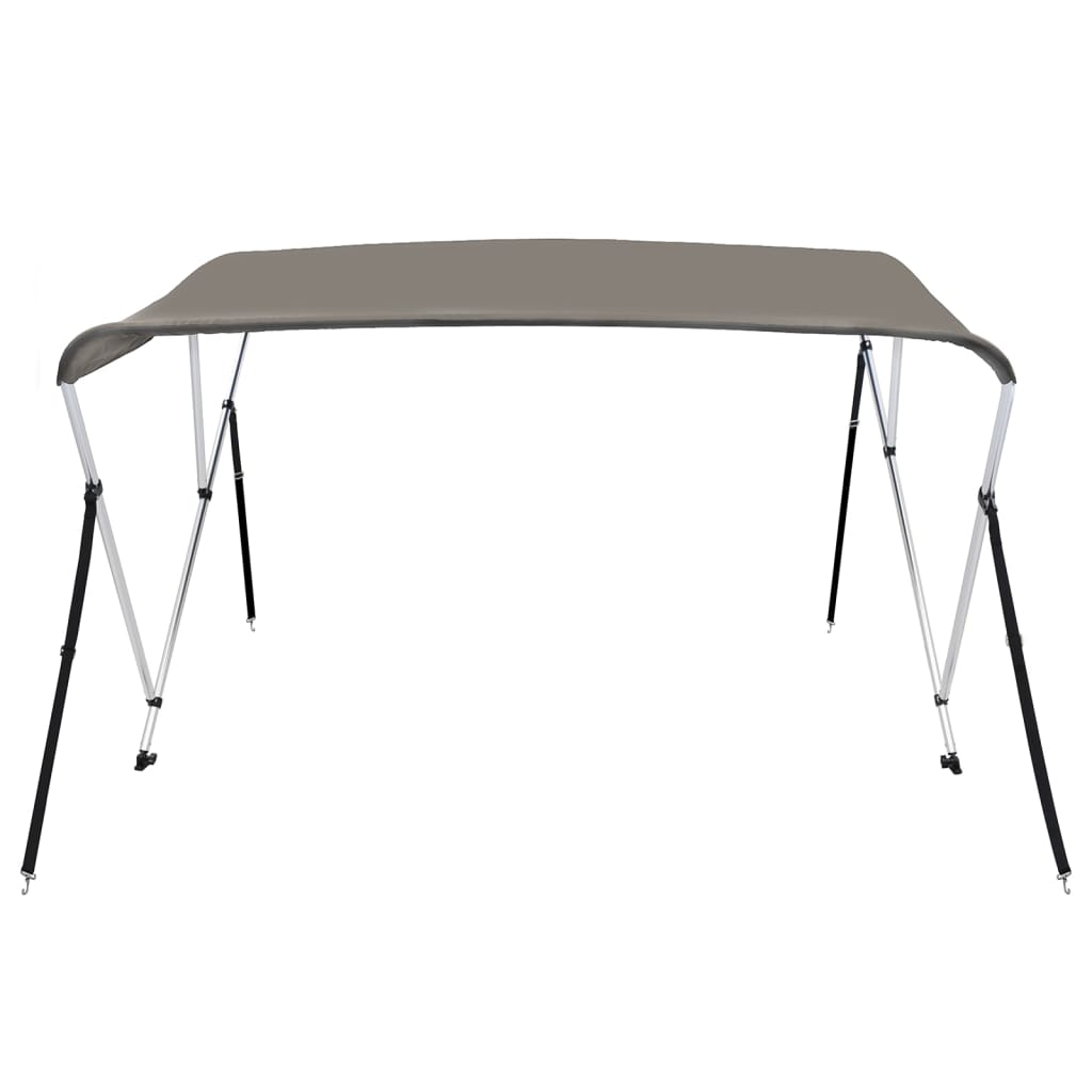 VidaXL Biminitop 3-Bügel 183x180x137 cm Grau
