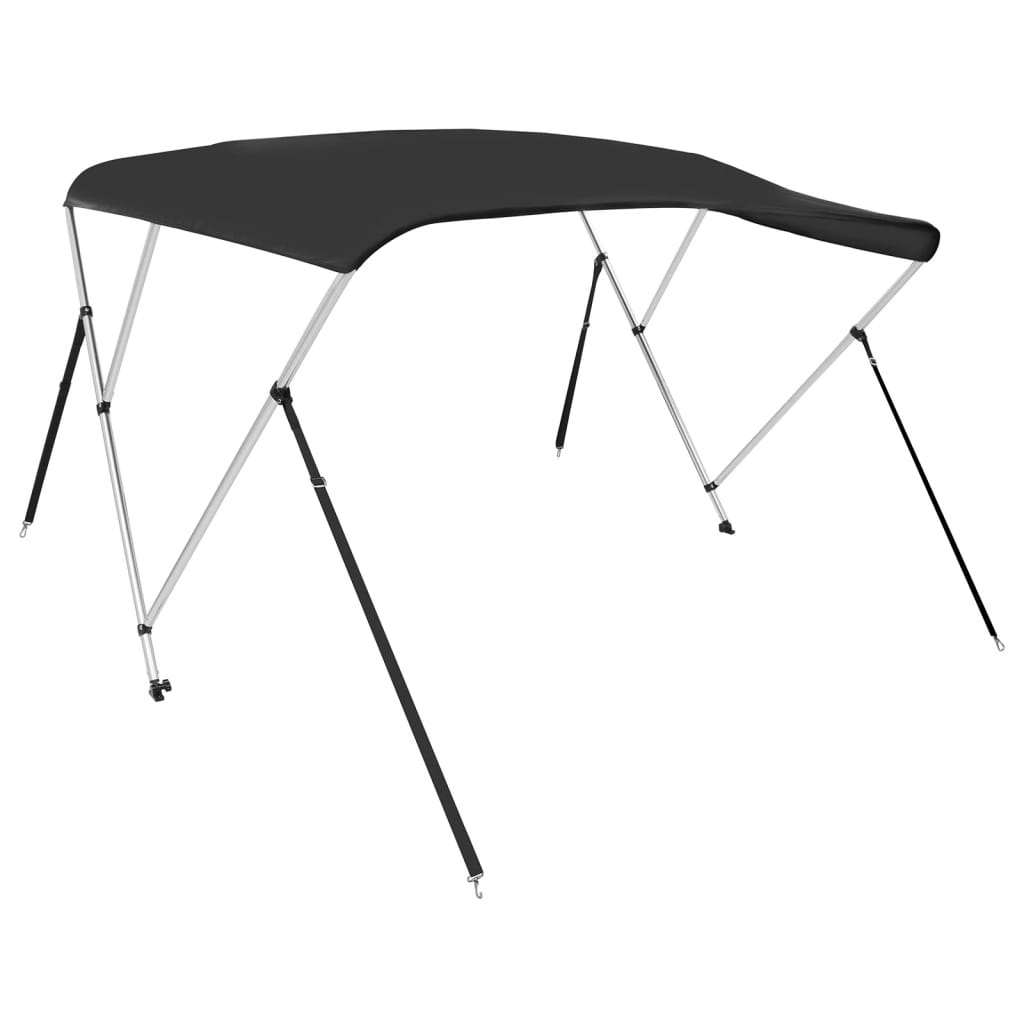 VidaXL Biminitop, 3 Bügel, 183 x 196 x 137 cm, Schwarz