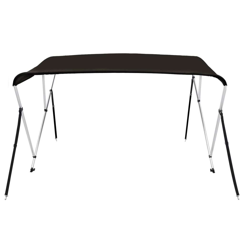 VidaXL Biminitop, 3 Bügel, 183 x 196 x 137 cm, Schwarz