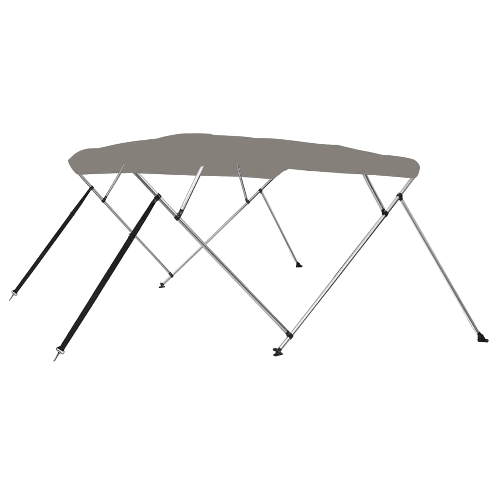 VidaXL Biminitop, 4 Bügel, 243 x 244 x 137 cm, Grau