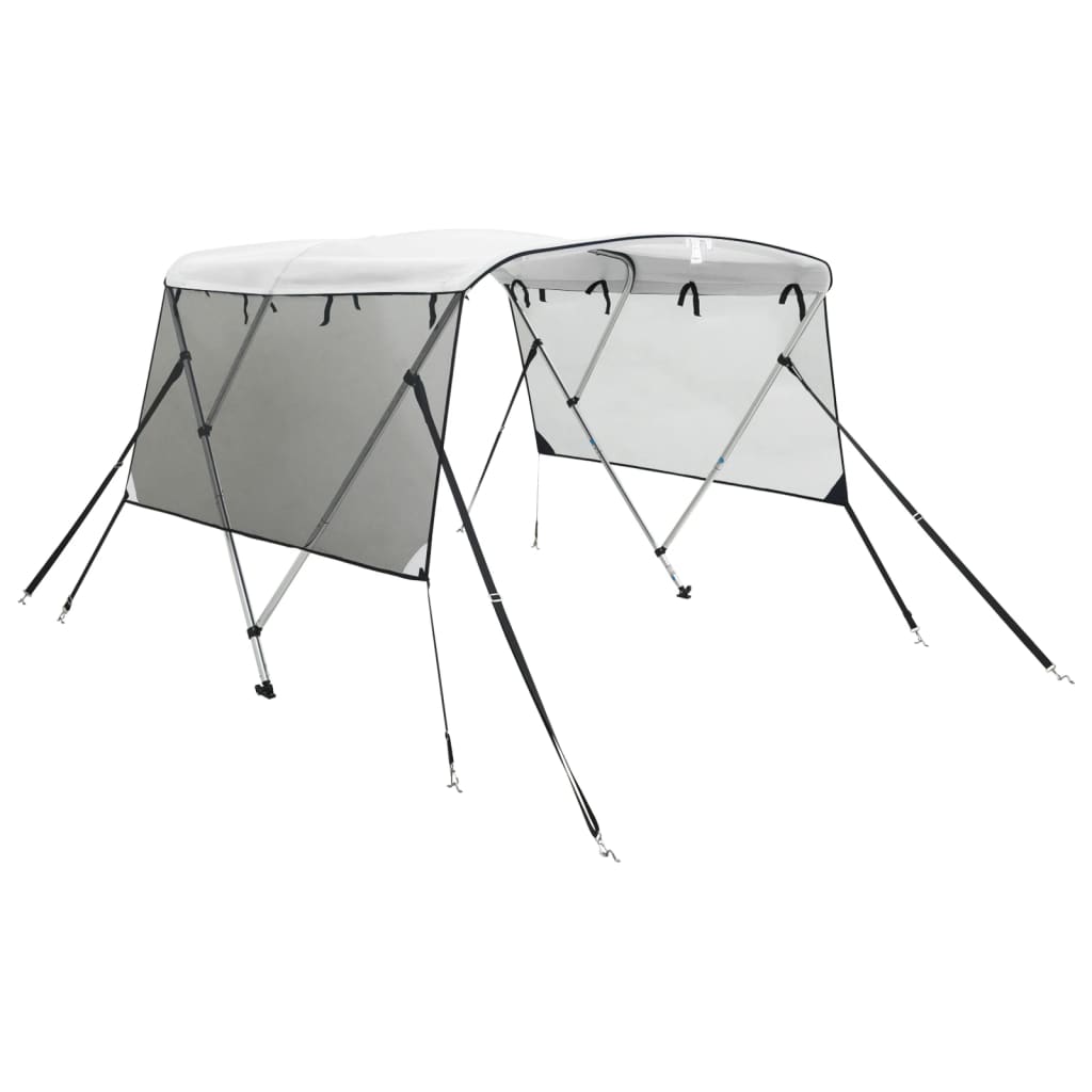 Vidaxl Biminitop mit 3 Bügeln und Netz 183 x (137–152) x 137 cm