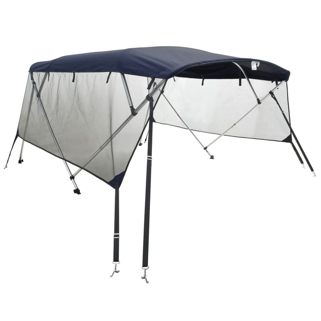 Vidaxl Biminitop 4-Bügel-Dach mit Netz 243 x (170-182) x 137 cm