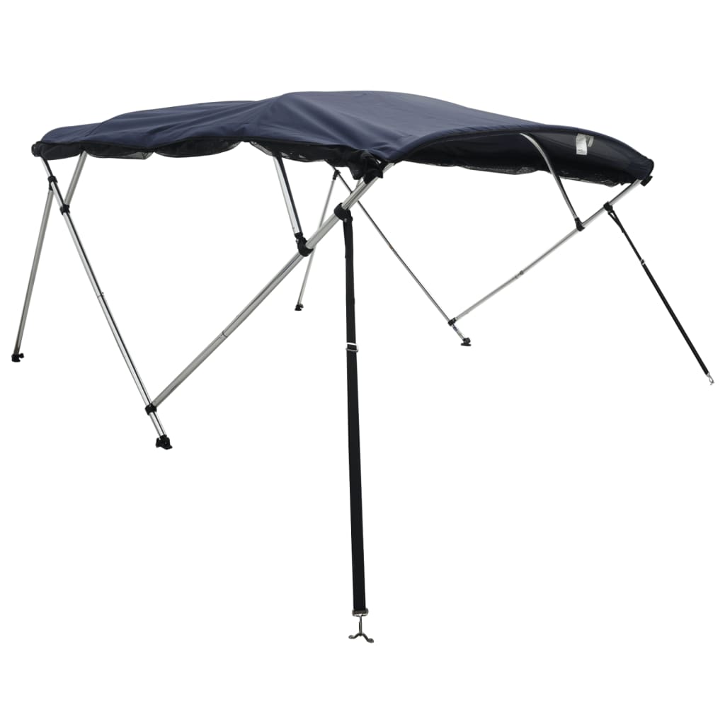 Vidaxl Biminitop 4-Bügel-Dach mit Netz 243 x (185–198) x 137 cm