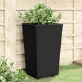 Vidaxl plantenbakken 2 st 32,5x32,5x57 cm polypropeen zwart