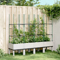 VIDAXL -Planzer mit Rankgitter 160 x 40 x 142,5 cm Polypropylen weiß