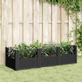 VIDAXL - Planbox mit Markern 123,5 x 43,5 x 43,5 cm Polypropylen schwarz