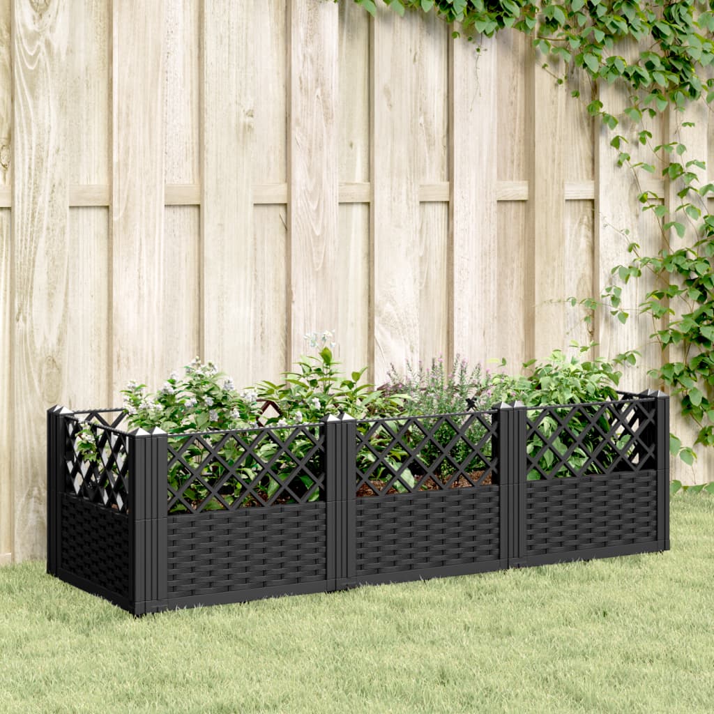 VIDAXL - Planbox mit Markern 123,5 x 43,5 x 43,5 cm Polypropylen schwarz