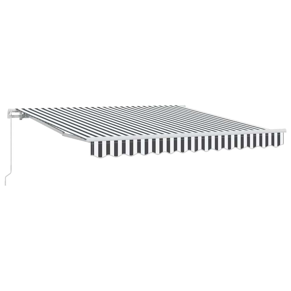 Vidaxl luifel handmatig uittrekbaar 300x250 cm antraciet en wit