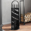 VidaXL 5-teiliges Kamin-Set 23x15x66 cm Stahl