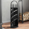 Vidaxl 5-delige openhaardgereedschapset 23x15x66 cm staal