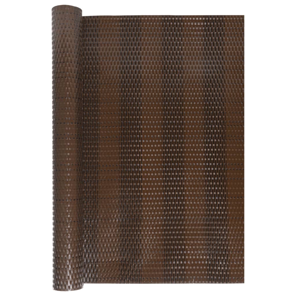 VidaXL Balkon-Sichtschutz 400x80 cm Polyrattan Braun und Schwarz