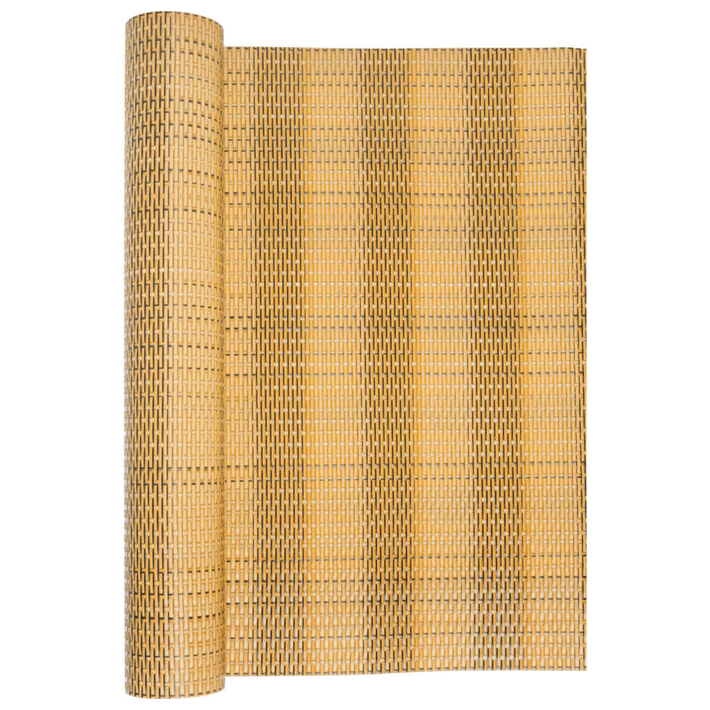 VidaXL Balkonsichtschutz 500x80 cm Polyrattan Hellbraun
