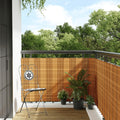 VidaXL Balkonsichtschutz 500x80 cm Polyrattan Hellbraun