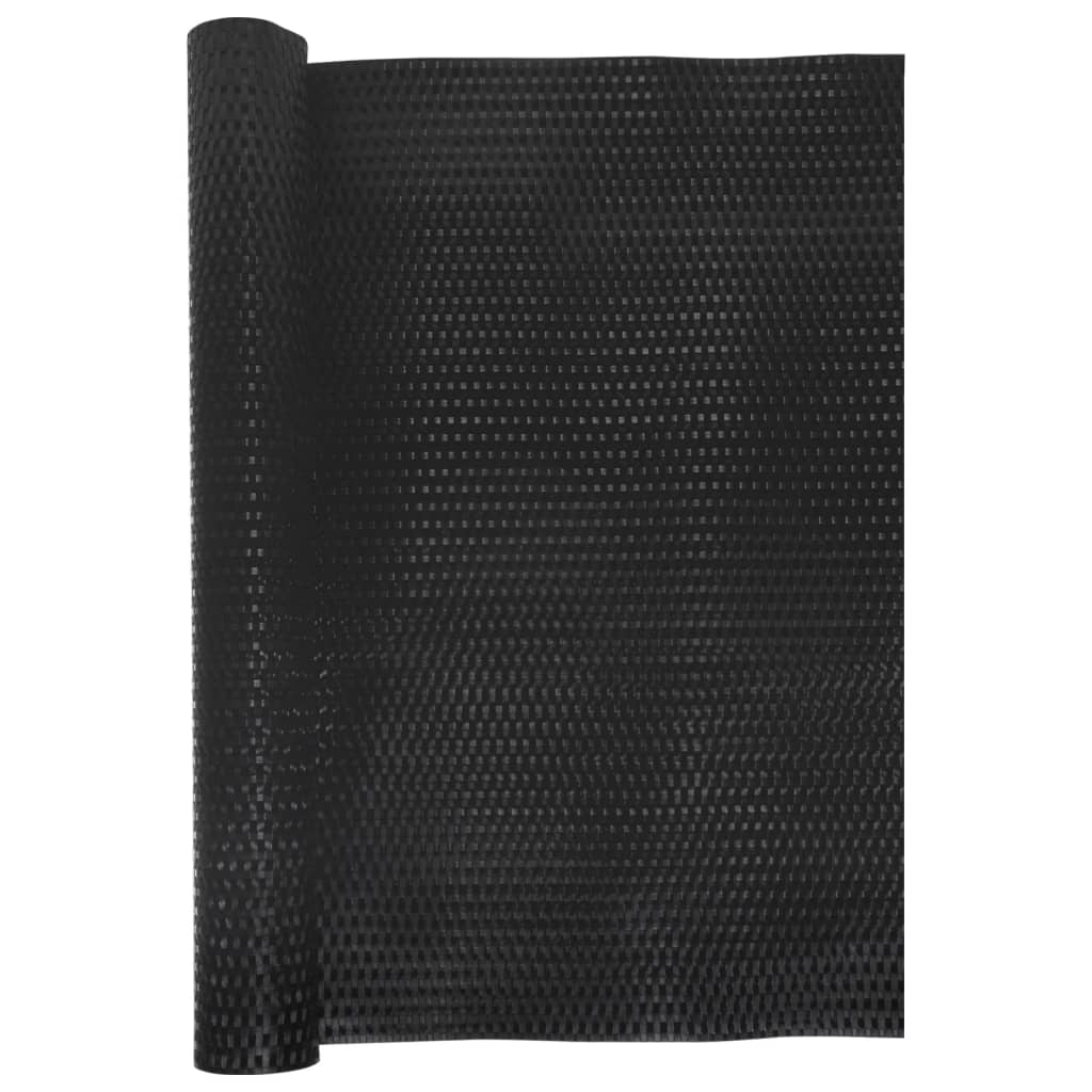 VidaXL Balkonsichtschutz 600x80 cm Polyrattan Schwarz