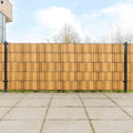 VidaXL Balkon-Sichtschutzwände, 10 Stück, 255 x 19 cm, Polyrattan, hellbraun